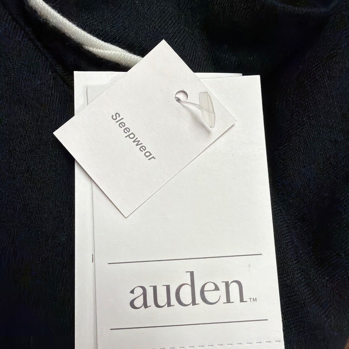 Auden Womens Black Modal Spandex Sleepwear Pajama Set Size L