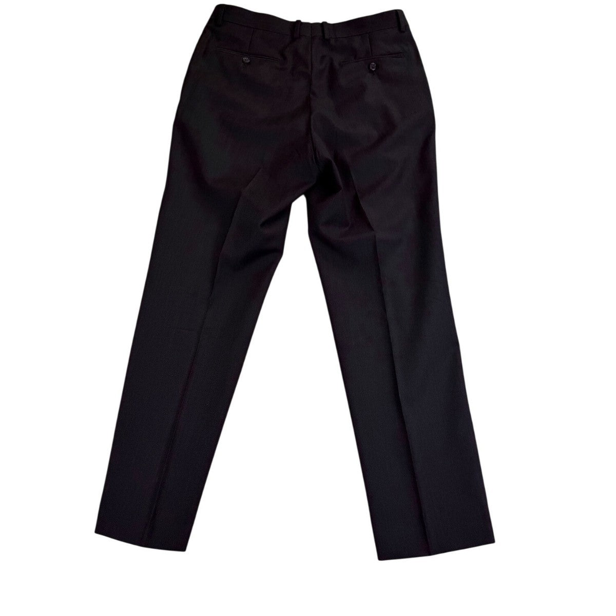 Mens Black Two-Piece Suit Dress Jacket & Pants Slim Fit Size 36