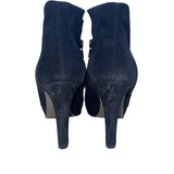 Paul Green Women’s Black Suede High Heel Ankle Boots Size 4.5