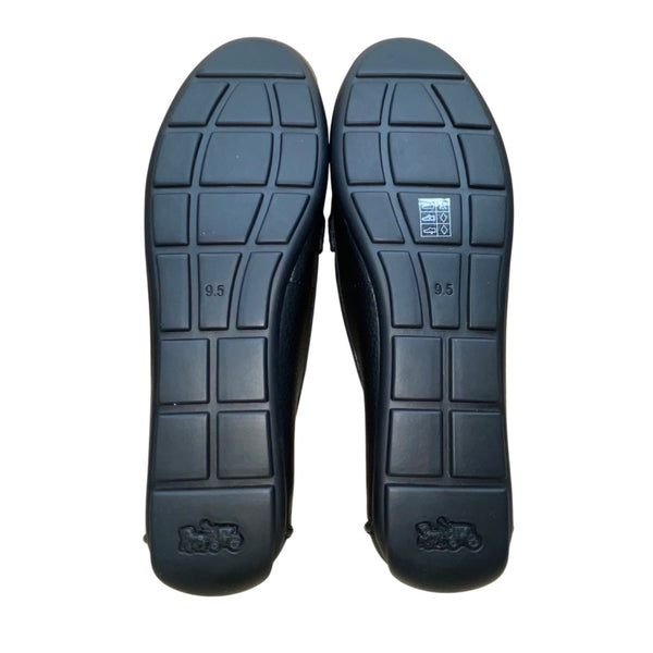 Coach Women’s Black Leather Mona Driver Loafers Casual Slip-On Shoes Sz US9.5B