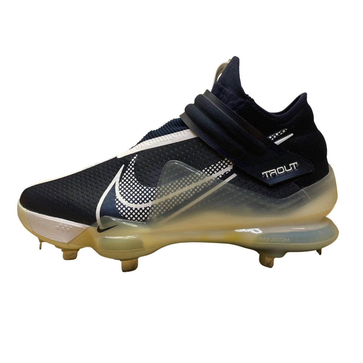 Nike Men’s Blue & White Air Zoom Trout 7 Baseball Cleats Size US 10