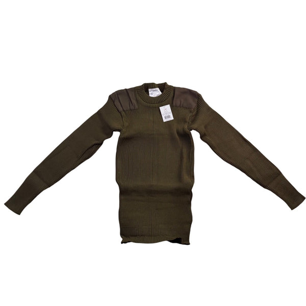 Rothco Mens Earth Brown Commando Sweater Ribbed Knit Durable Size L