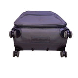 Ricardo Men’s Gray & Blue Blend Nylon 4-Wheel Spinner Expandable Travel Luggage