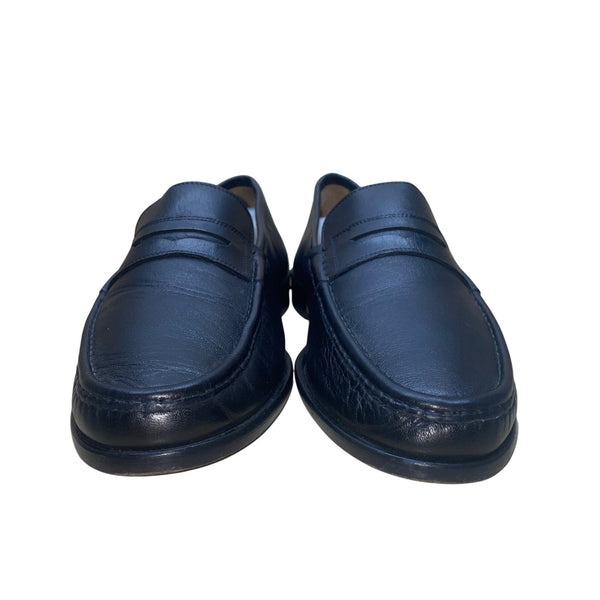 Bruno Magli Men’s Black Leather Classic Penny Style  Treat Loafers Size 10.5M