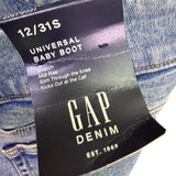 Gap Womens Light Wash Denim Baby Bootcut Jeans With Stretch Universal Fit 12/31S