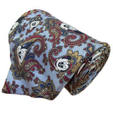 Balancine Mens Blue 100% Silk Disney Mickey Mouse Paisley Tie The Tie Works