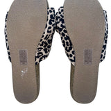 Blowfish Women’s Black & White Leopard Print Bow Detail Slide Sandals 7.5