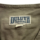 Duluth Trading Mens Tan Utility Vest Functional Storage Durable Zip Vest