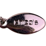 Chico’s Women Silver Tone Faux Pearl Adjustable Sliding Long Necklace