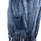 Moma Women’s Navy Blue Sweater with Outer Pockets Wool - One Size