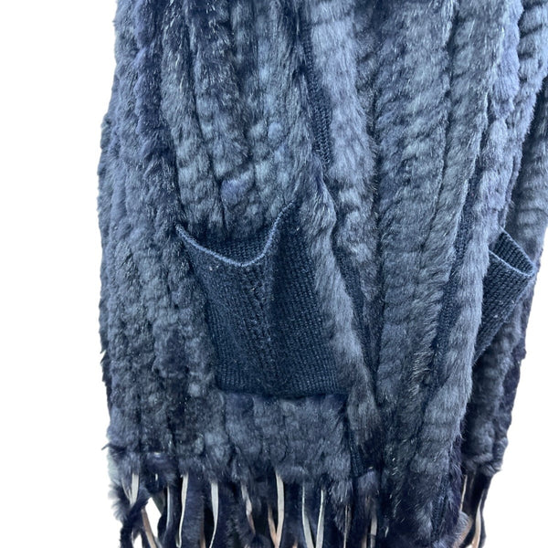 Moma Women’s Navy Blue Sweater with Outer Pockets Wool - One Size