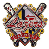 Lazers Fastpitch 12U Team Trading Pin With Dual-Post Backing