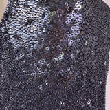 Carmen Marc Valvo Womens Black Silk Sequin Sleeveless Dress Size 10