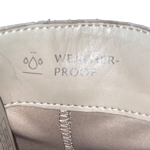 Women’s Taupe Leather Weatherproof Side-Zip Uptown Sur Boots Size 9.5W