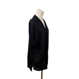 Hotouch Women’s Black Polyester/Spandex Open Front Cardigan Sweater Size L - New