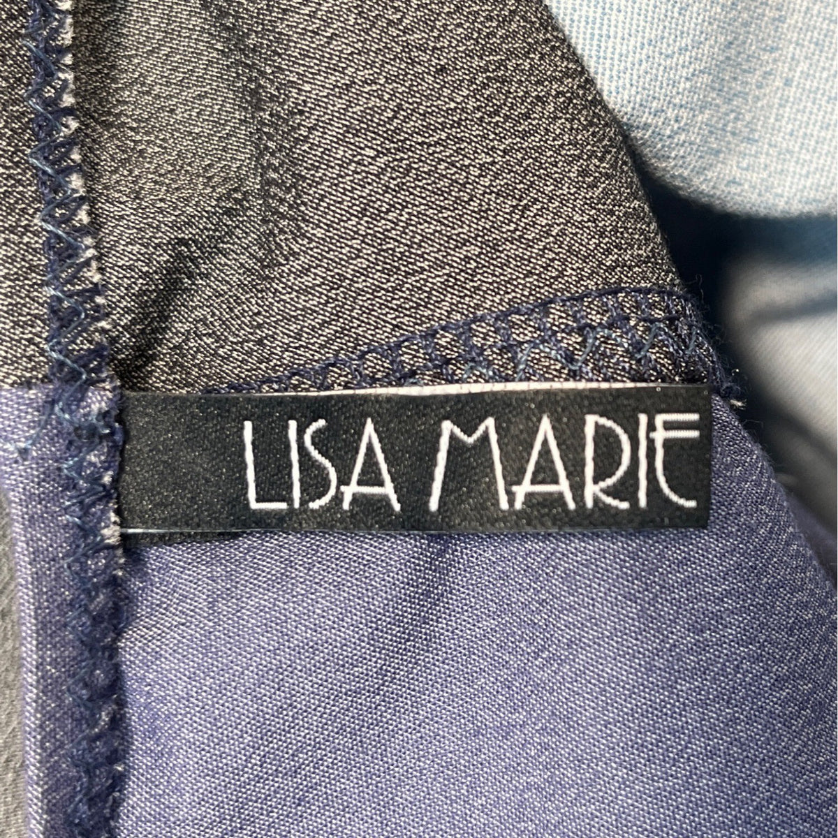 Lisa Marie Fernandez Women's Blue and Gray Zip Up Bodysuit Sz 11 (EU 45)
