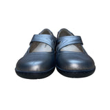Oviaric Women’s Silver Faux Leather Strap Closure Mary Jane Shoes Size 9US