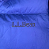 L.L. Bean Mens Colbalt Blue Down Jacket With Tags Warm Winter Sz M