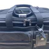 Tumi Men’s Black Ballistic Nylon Rolling Expandable Carry-On Travel Luggage