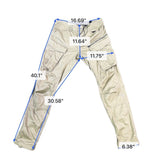 G-Star Raw Mens Khaki Tapered Cargo Pants With Multi-Pocket Design Size 34X36