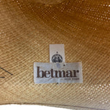Betmar Straw Fedora Hat With Black Band For Men & Women
