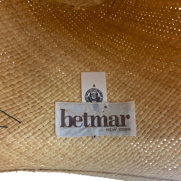 Betmar Straw Fedora Hat With Black Band For Men & Women