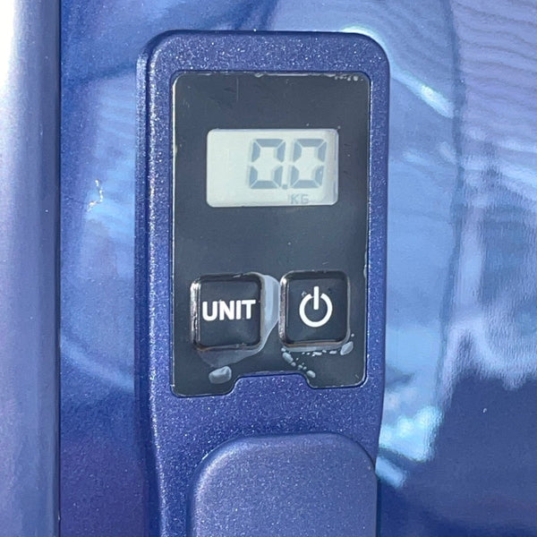 Triforce Navy Blue Telescopic Handle Build-in Scale Allure Collection Luggage