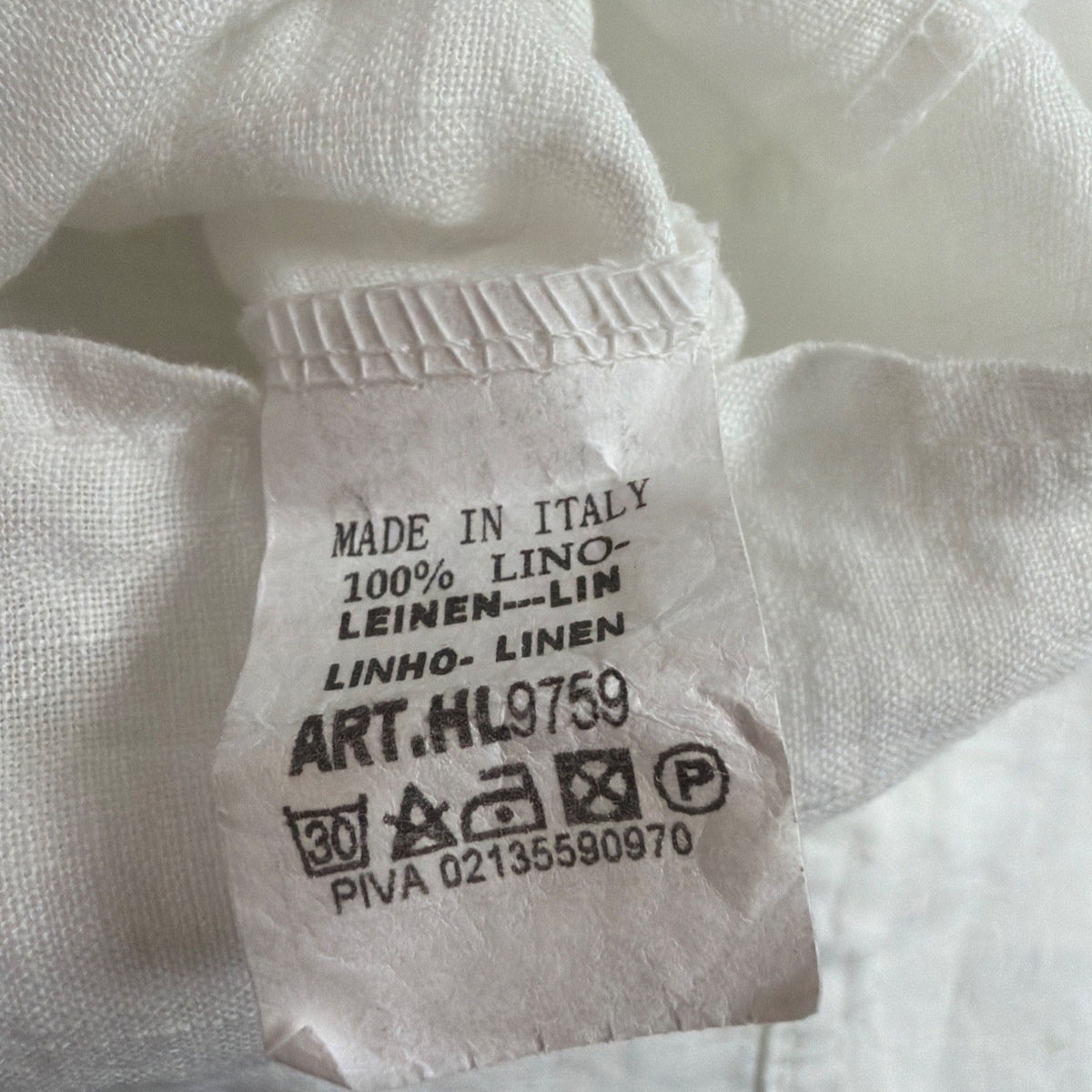 Made In Italy Womens White Linen Short Sleeve Midi Dress Pockets Relaxed Fit