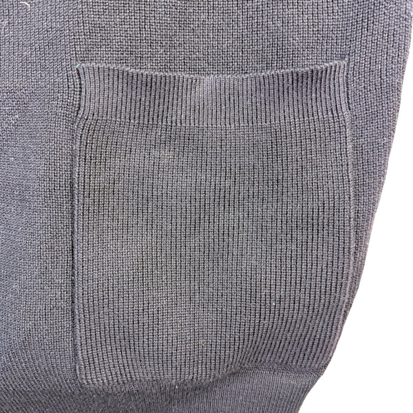 Coofandy Mens Black Cardigan Sweater With Pockets Button-Up Style Size S
