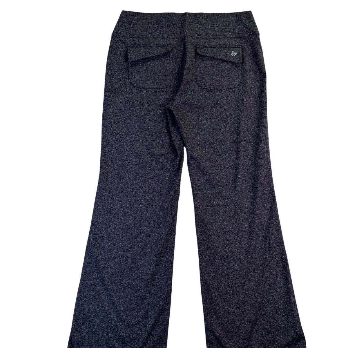 Athleta Womens Gray Nylon Blend Yoga Pants Flare Leg Stretch Activewear Size XL