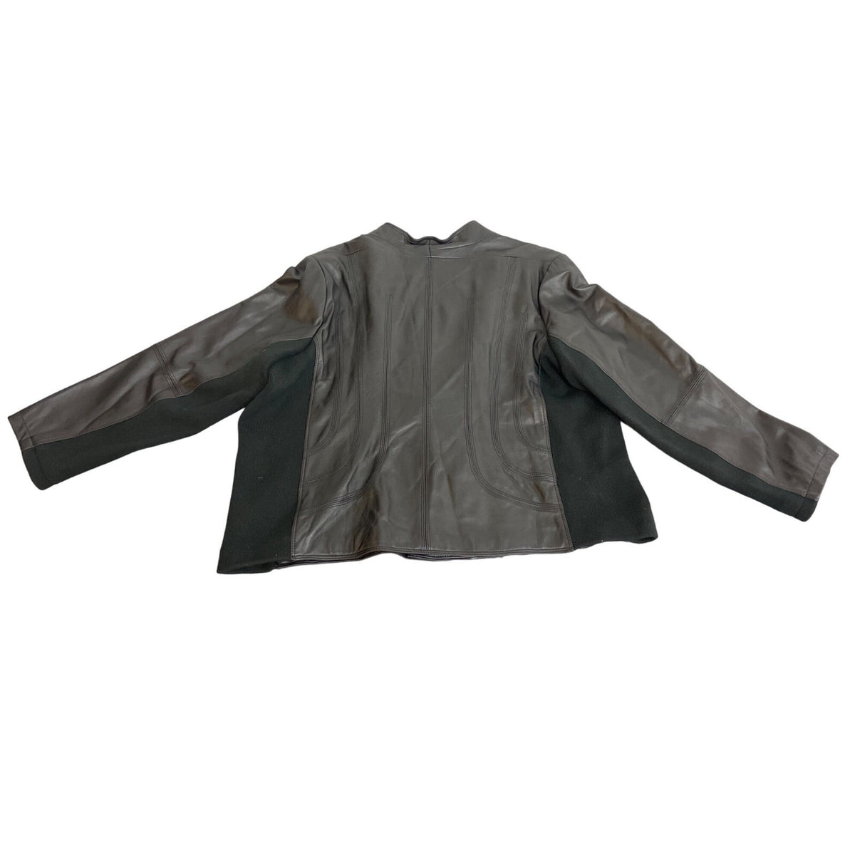 Jerry Lewis Womens Black Leather Jacket Size 3x NWT