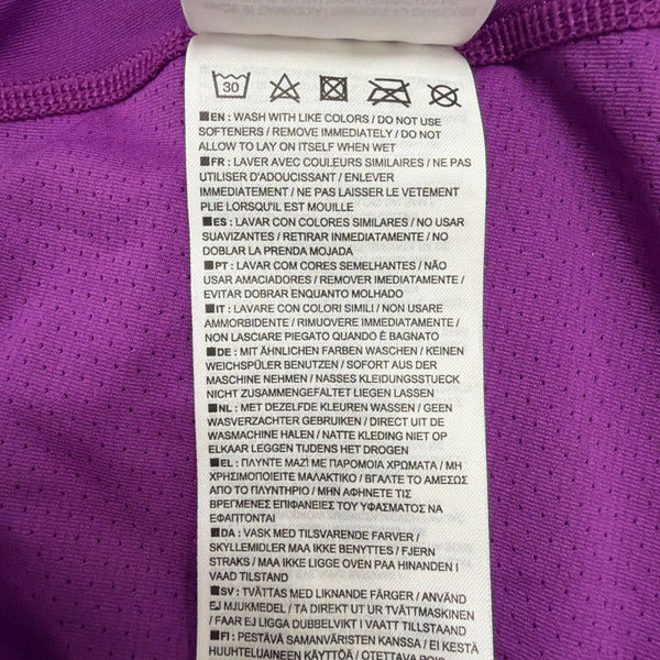 Nike Womens Purple Dri-Fit Pro Tee Shirt Athletic Top  Size L