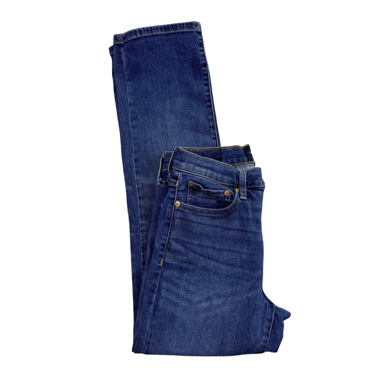 Lucky Brand Womens Blue Straight Leg Jeans Machine Washable Size 6/28R