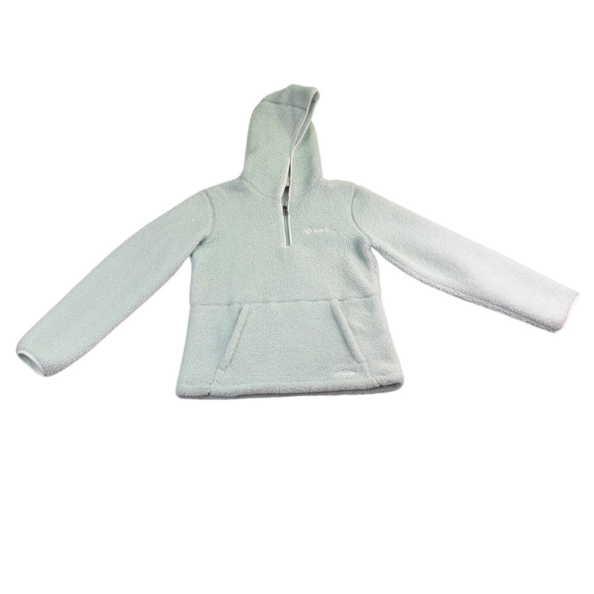 Spyder Womens Mint Green Fleece Pullover Hoodie Cozy Kangaroo Pocket Size M