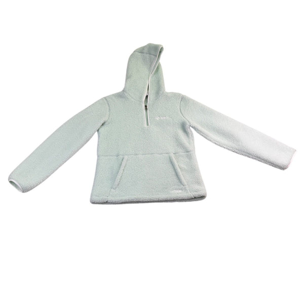 Spyder Womens Mint Green Fleece Pullover Hoodie Cozy Kangaroo Pocket Size M