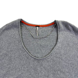 Free People Womens Gray Cotton Knit Cropped Sweater Casual Pullover Size S