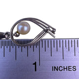 Sterling Silver Womens Natural Pearl Pendant Unique Elegant Design