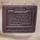 Coach Women’s White & Brown Leather Buckle Flap Detail Shoulder Bag