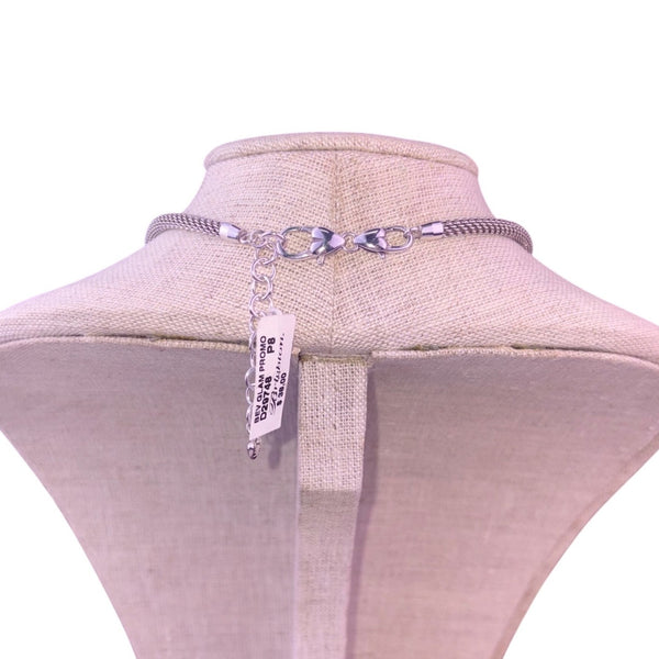 Brighton Womens Silver Tone Metal Money Bag Pendant Necklace Adjustable Length