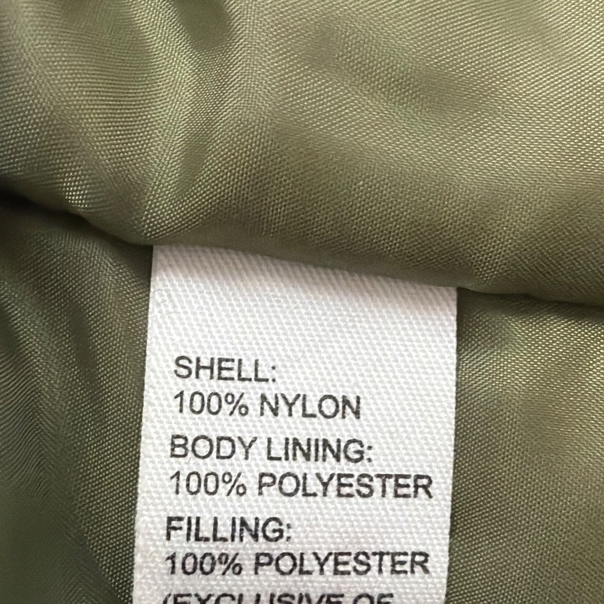 U.S. Army Mens Olive Nylon Bomber Jacket Lightweight Warm Ribbed Cuffs Pockets L