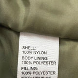U.S. Army Mens Olive Nylon Bomber Jacket Lightweight Warm Ribbed Cuffs Pockets L
