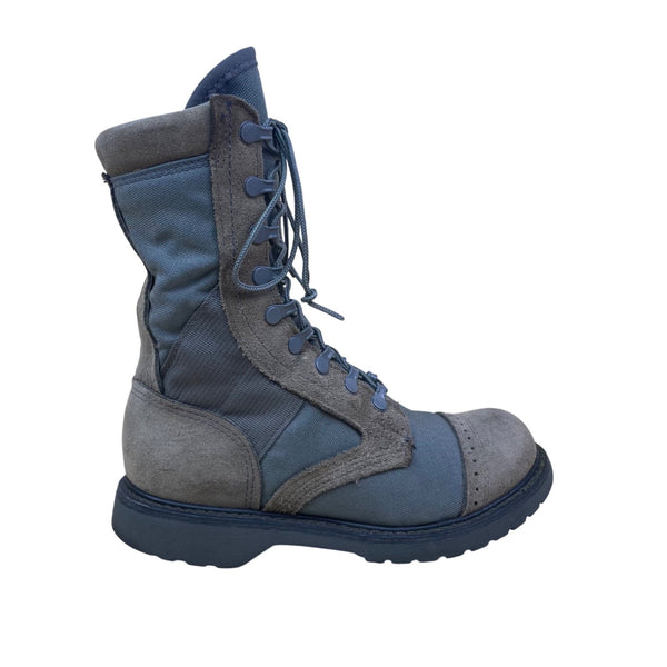 Corcoran Men’s Brown & Green Leather & Nylon Lace-Up Combat Boots Size 7.5 W