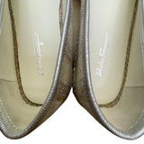 Salvatore Ferragamo Women’s Beige Panna Bow Elodie Espadrilles Flats Sz 9.5M
