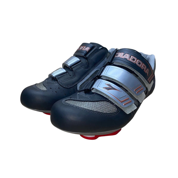 Diadora Women’s Gray Road Triple Strap Synchro Woman Cycling Cleats Size 42EU