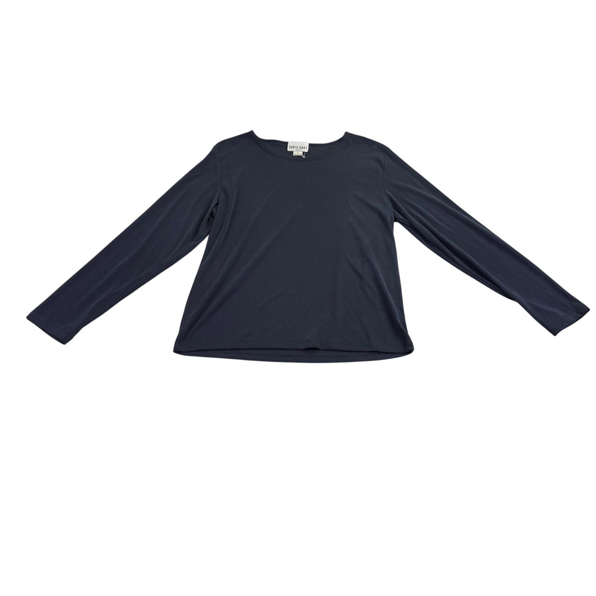 David Dart Womens Navy Long Sleeve Top Size L 