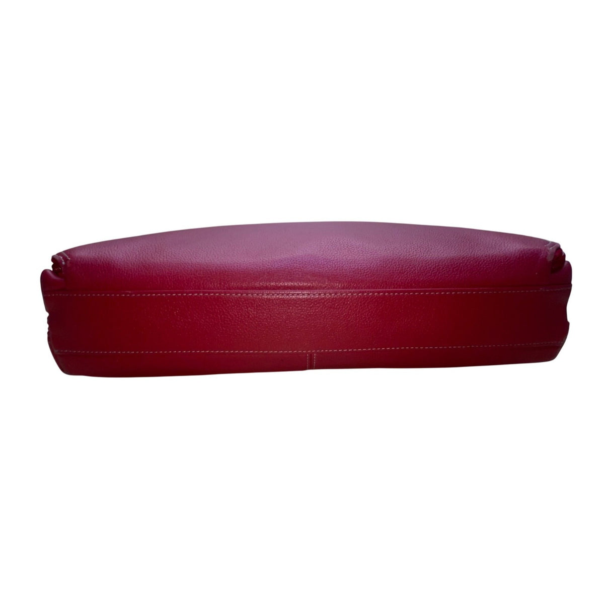 Levenger Women’s Red Leather Briefcase Laptop Bag Dual Handles & Shoulder Strap