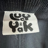 Lucy & Yak Womens Black Corduroy Overalls Adjustable Size UK 8R