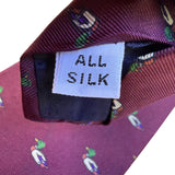 Trifles Mens Purple Silk Duck Patterned Tie All Silk Design 100% Silk Neckwear