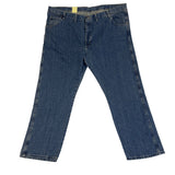 Wrangler Mens Relaxed Straight Jeans Medium Wash Size 50x30