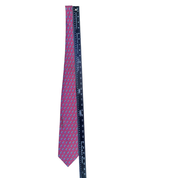 Vineyard Vines Mens Pink Silk Tie Grape Print Handmade USA